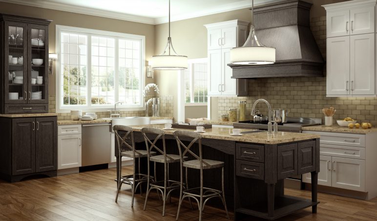 Accent Finishes Transitional Rustic Traditional Supreme Cabinetry Cc Weathered Kitchen Cabinets
